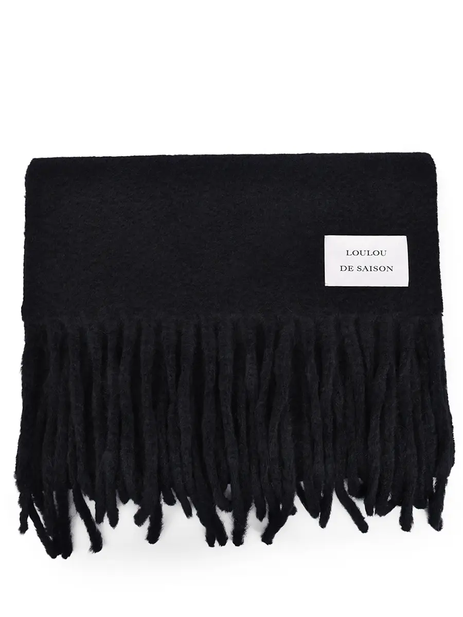 

Шарф из шерсти альпака Santo, Черный, SANTO