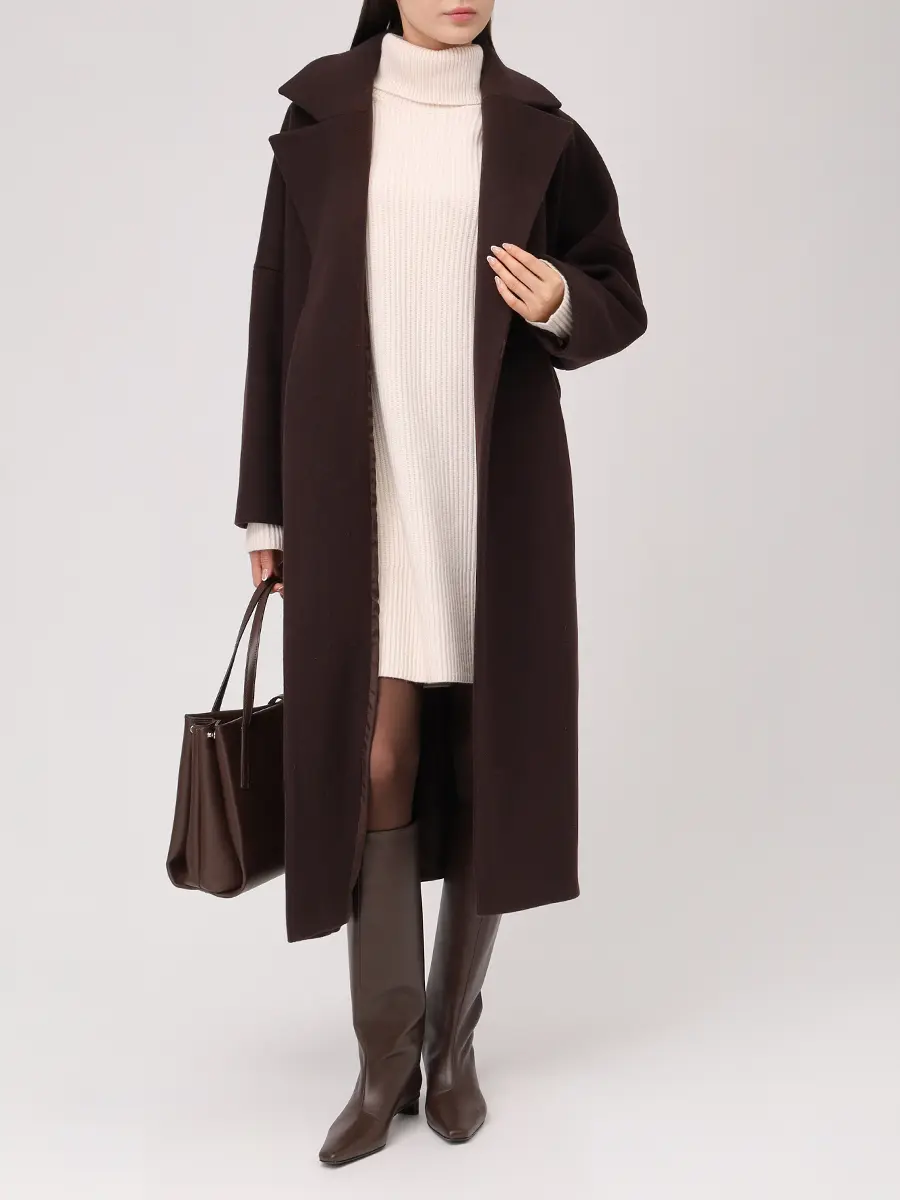 Платье шерстяное BOSS 50548795/118 Кремовый  Фото 2