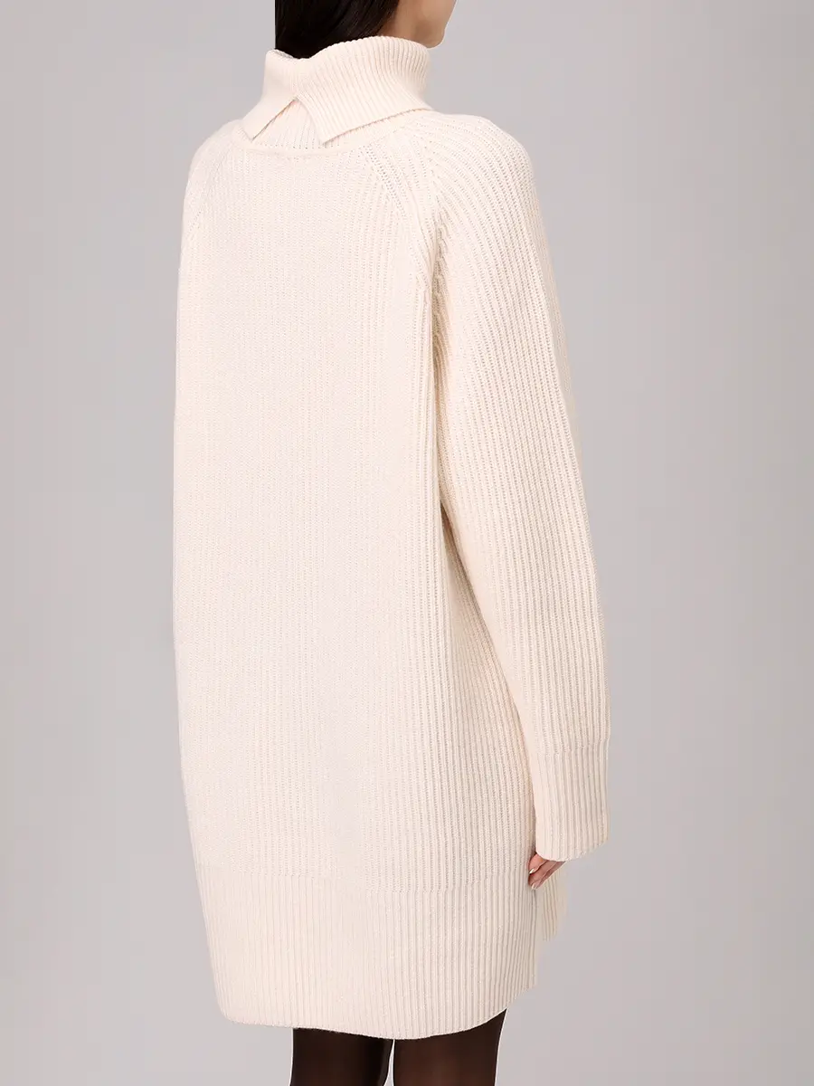 Платье шерстяное BOSS 50548795/118 Кремовый  Фото 3