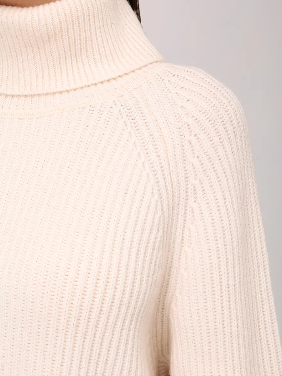 Платье шерстяное BOSS 50548795/118 Кремовый  Фото 5