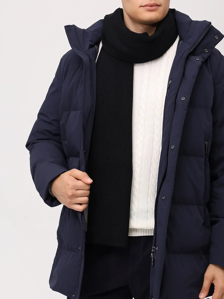 Шарф шерстяной PAUL & SHARK 99311019/011 Черный  Фото 2