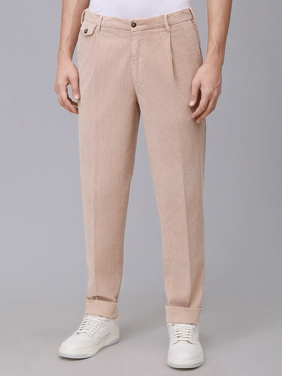 Брюки вельветовые L.B.M. 1911 55512/3/8491 Бежевый  Фото 4