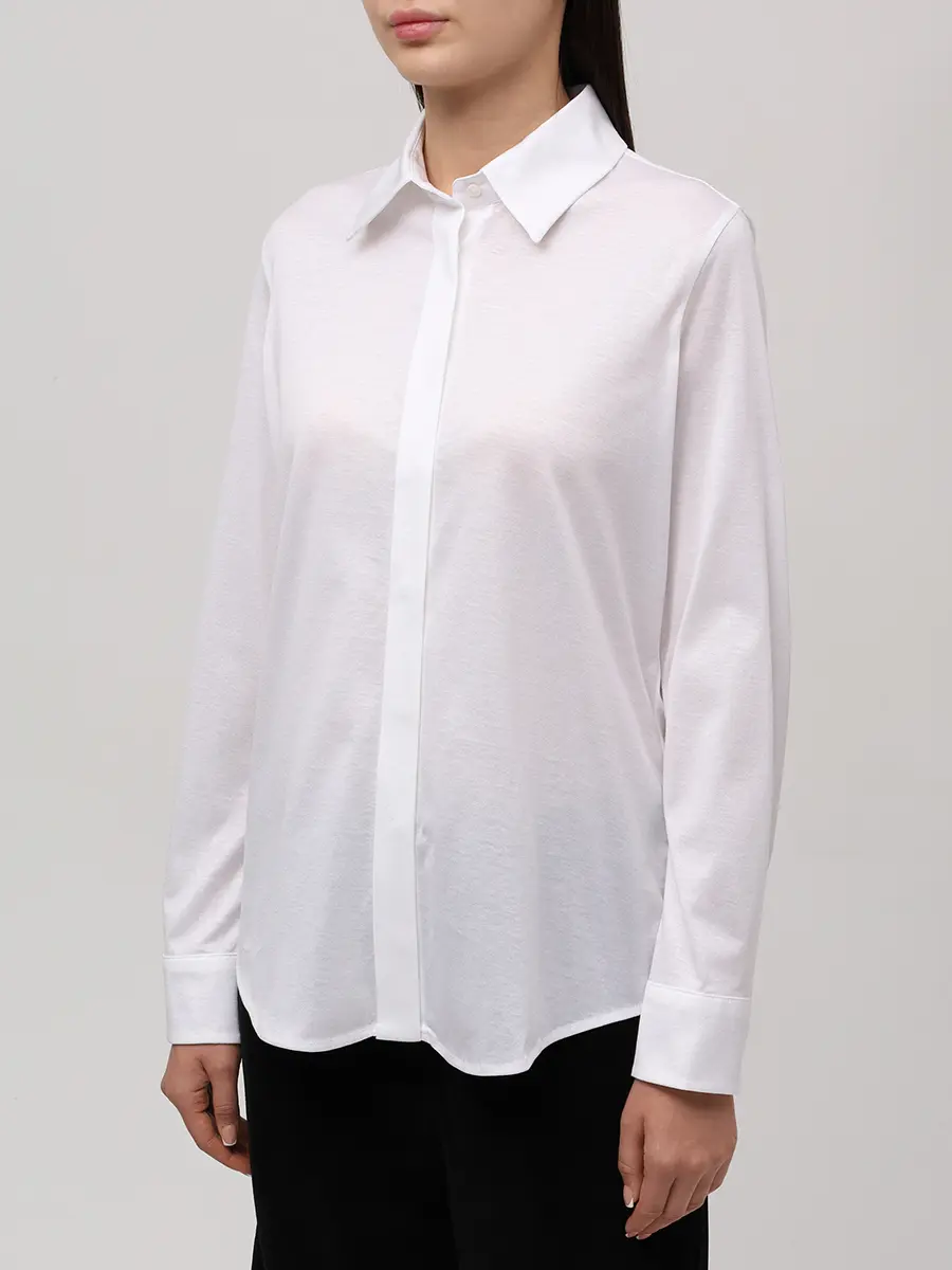 Рубашка хлопковая CIRCOLO 1901 FD3707 000 Белый  Фото 4