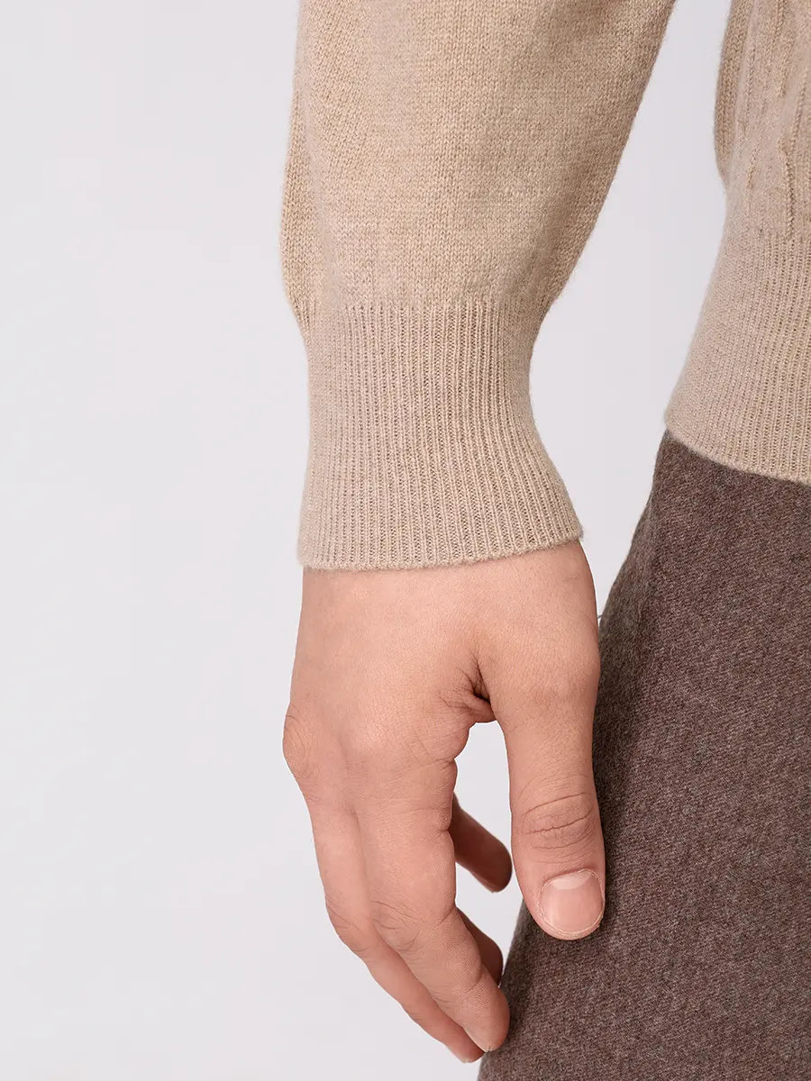 Кардиган кашемировый BERTOLO LUXURY MENSWEAR 200103/002062/0259 Бежевый  Фото 5