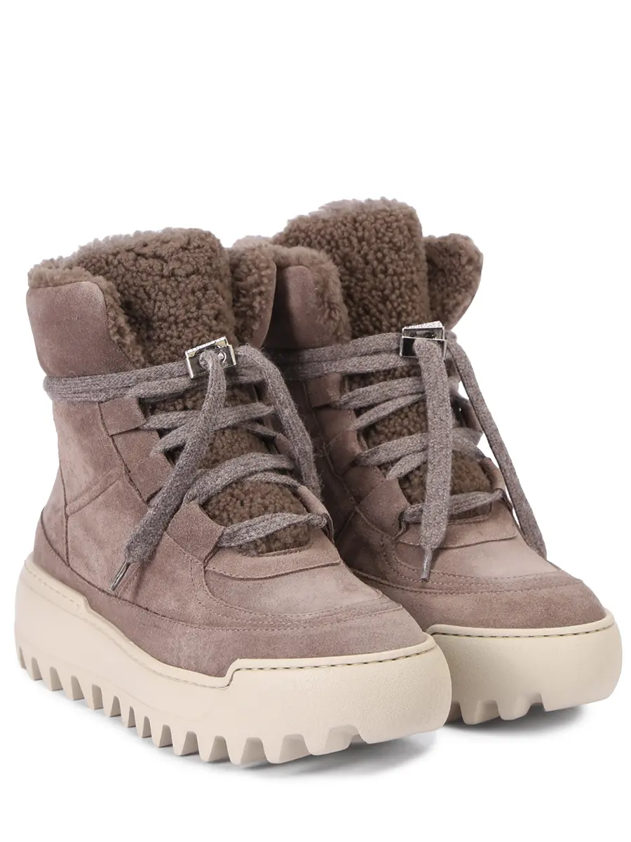 Ботинки замшевые на меху STOKTON S-401 Коричневый  Фото 2