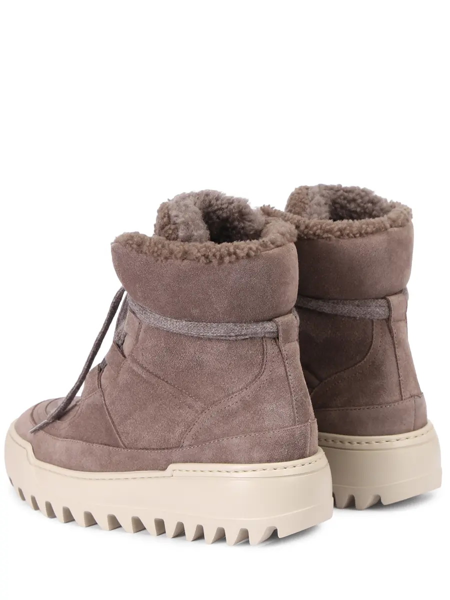 Ботинки замшевые на меху STOKTON S-401 Коричневый  Фото 4