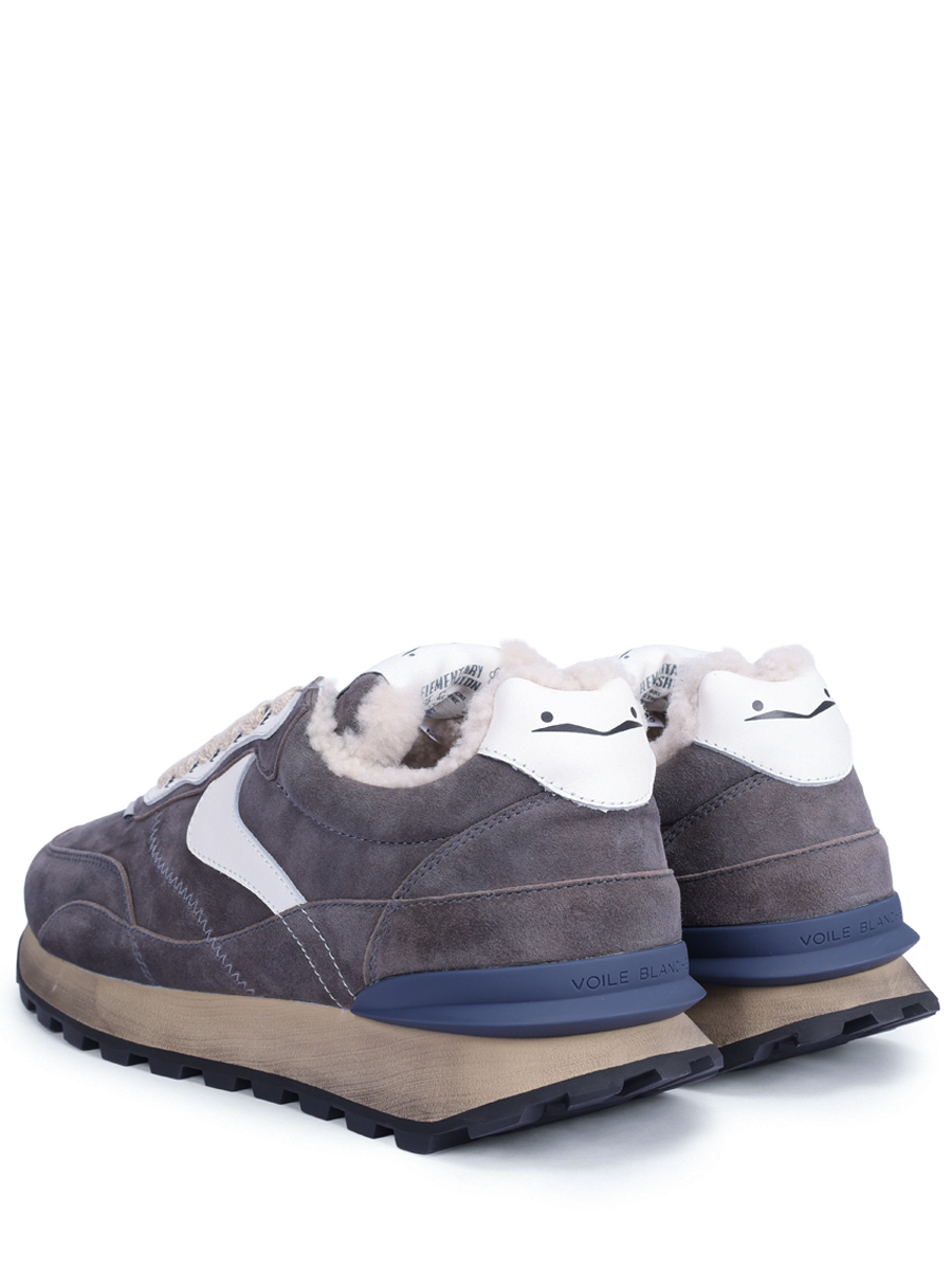 Кроссовки замшевые на меху VOILE BLANCHE 001 2017974 10 0C01 Серый  Фото 4