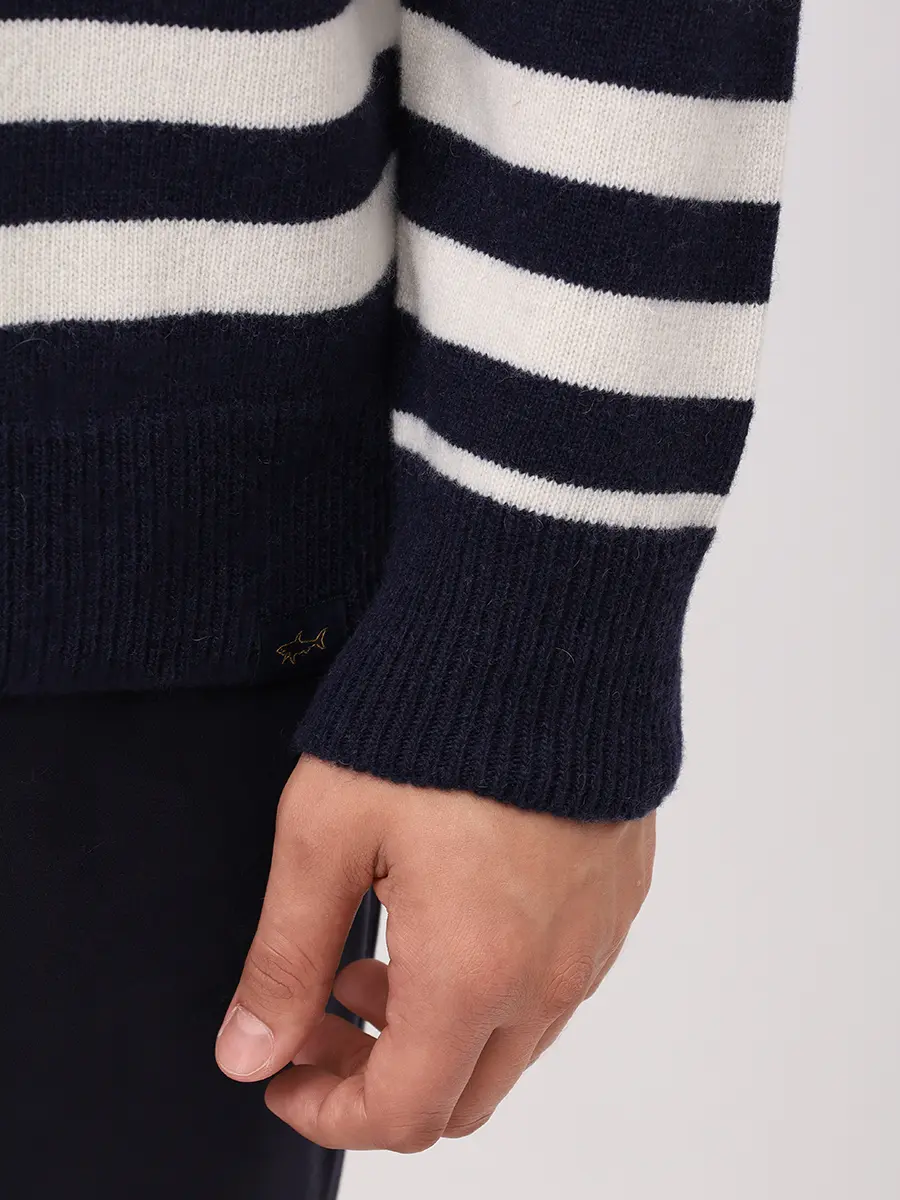 Джемпер шерстяной PAUL & SHARK 15311084/310 Белый  Фото 5