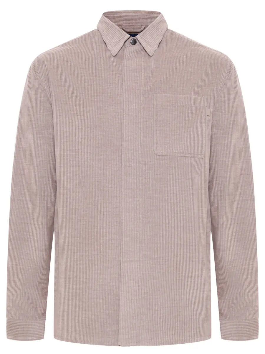 Рубашка вельветовая PAUL & SHARK 15313344/033 Бежевый 
