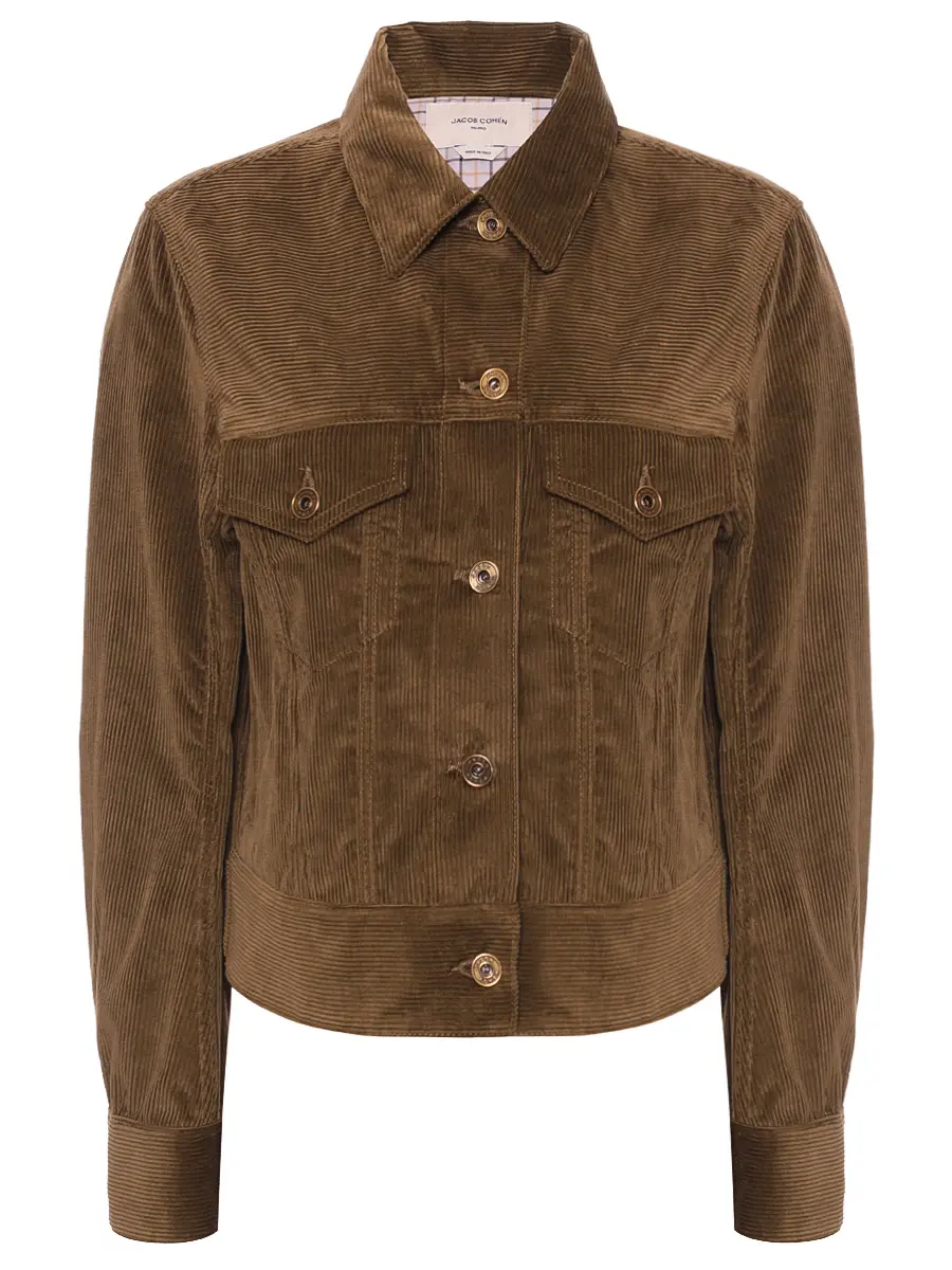 

Куртка вельветовая, Зеленый, JDM_H0033 080 T816A RW Q24 Темно-