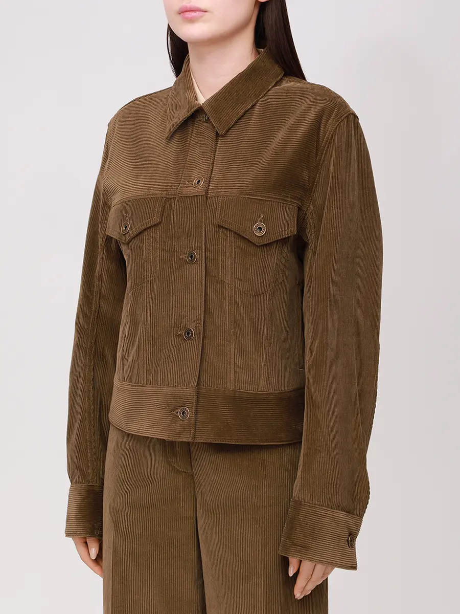 Куртка вельветовая JACOB COHEN JDM_H0033 080 T816A RW Q24 Темно- Зеленый  Фото 4
