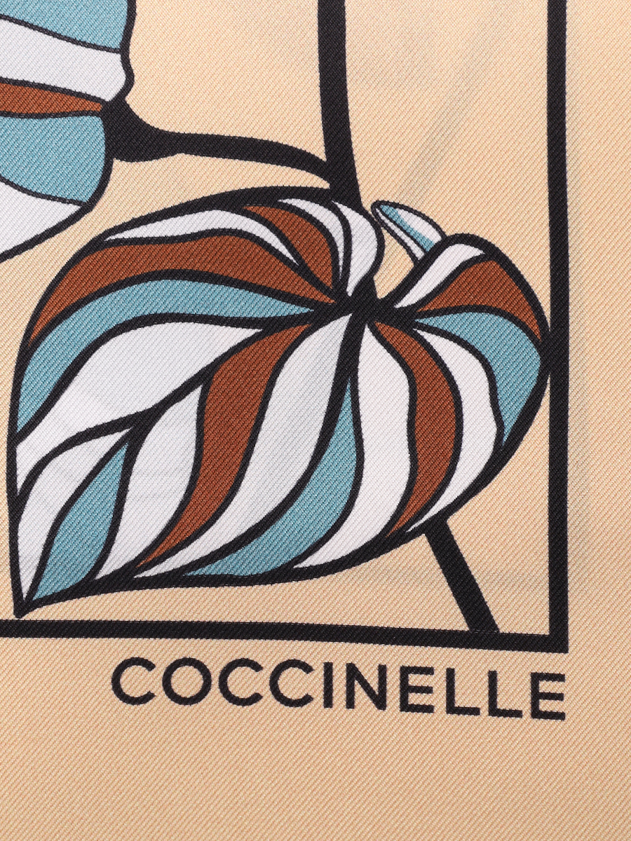 Платок шелковый COCCINELLE E7 TNZ 38 01 01/M31 Бежевый  Фото 4