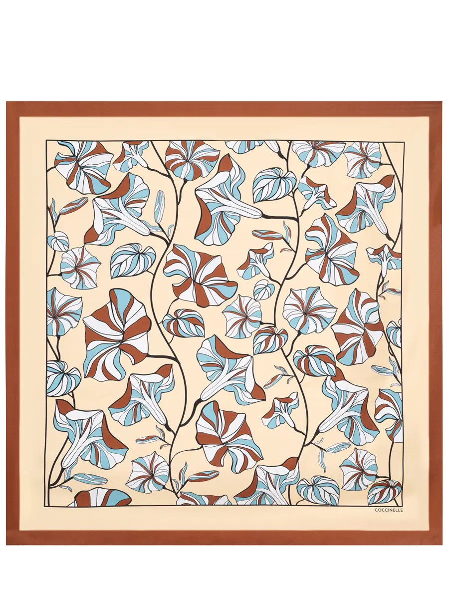 Платок шелковый COCCINELLE E7 TNZ 38 01 01/M31 Бежевый 