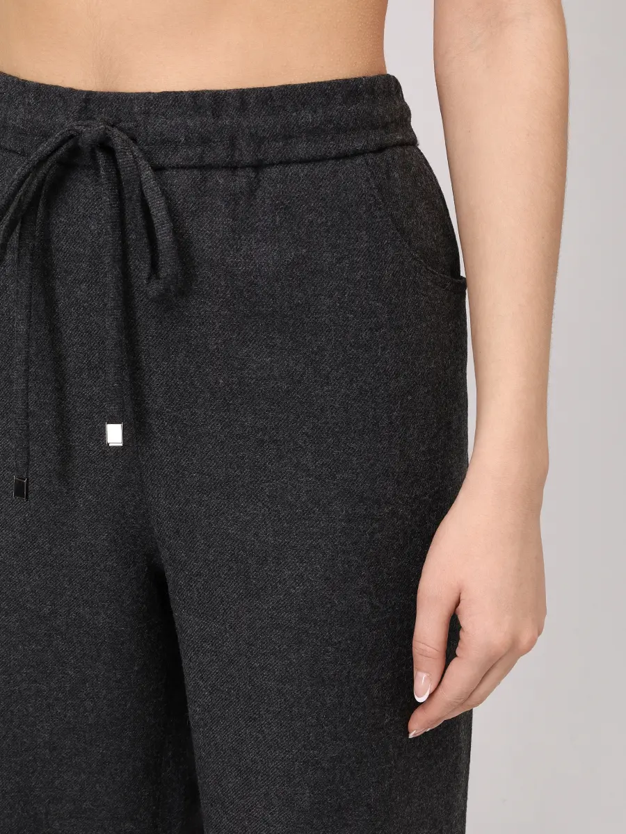 Брюки из вискозы и шерсти ANTONELLI FIRENZE N8679P-869C-915 Темно- Серый  Фото 5