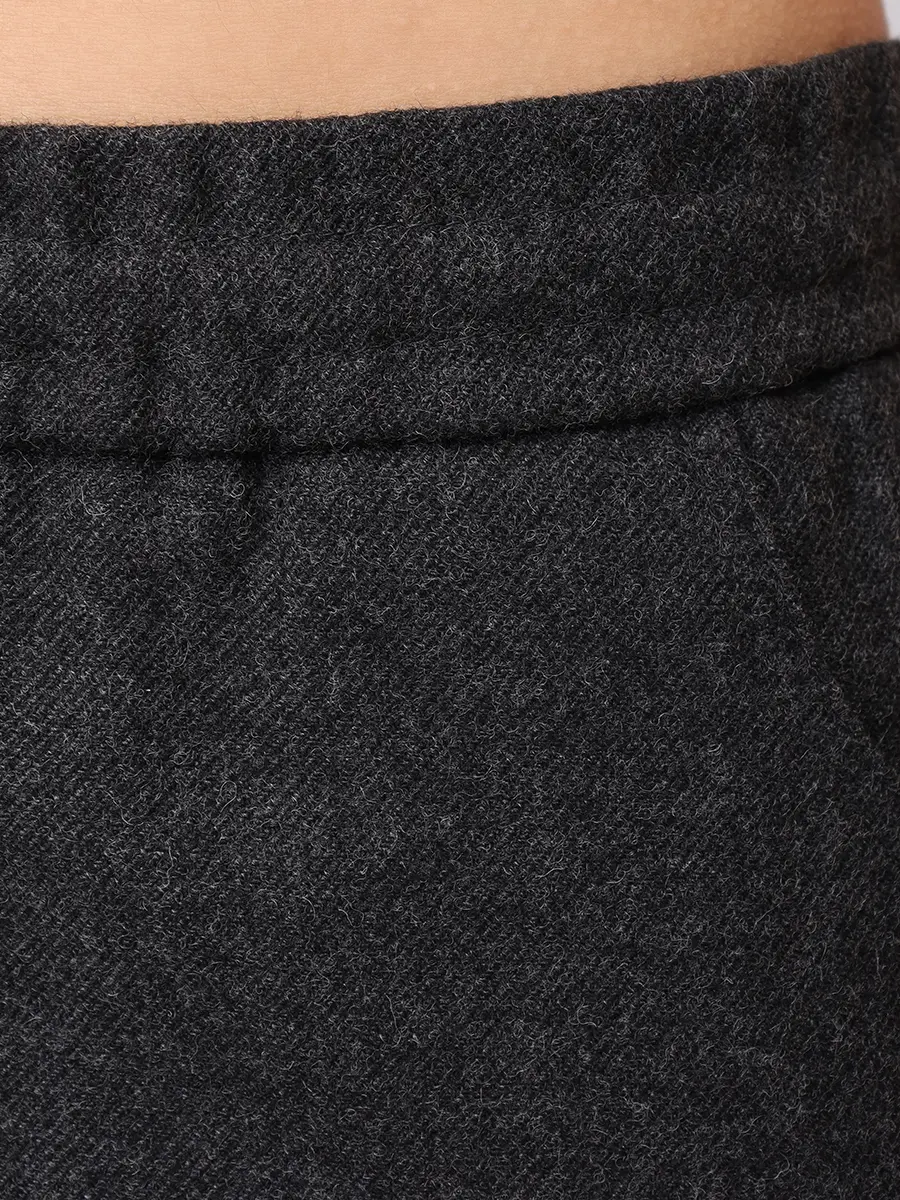 Брюки из вискозы и шерсти ANTONELLI FIRENZE N8679P-869C-915 Темно- Серый  Фото 6