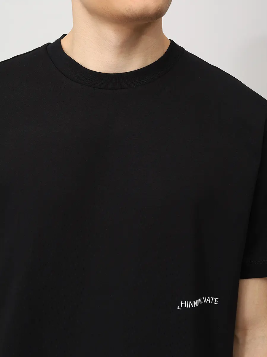 Футболка хлопковая HINNOMINATE HMABM01373 Черный  Фото 5