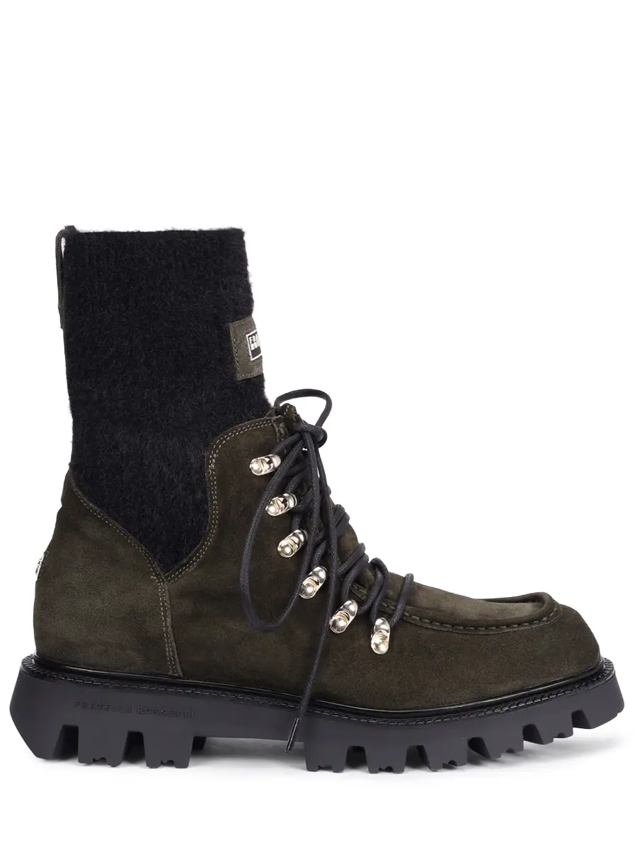 Ботинки комбинированные на байке FRATELLI ROSSETTI ONE 77157-PL41840 Хаки 