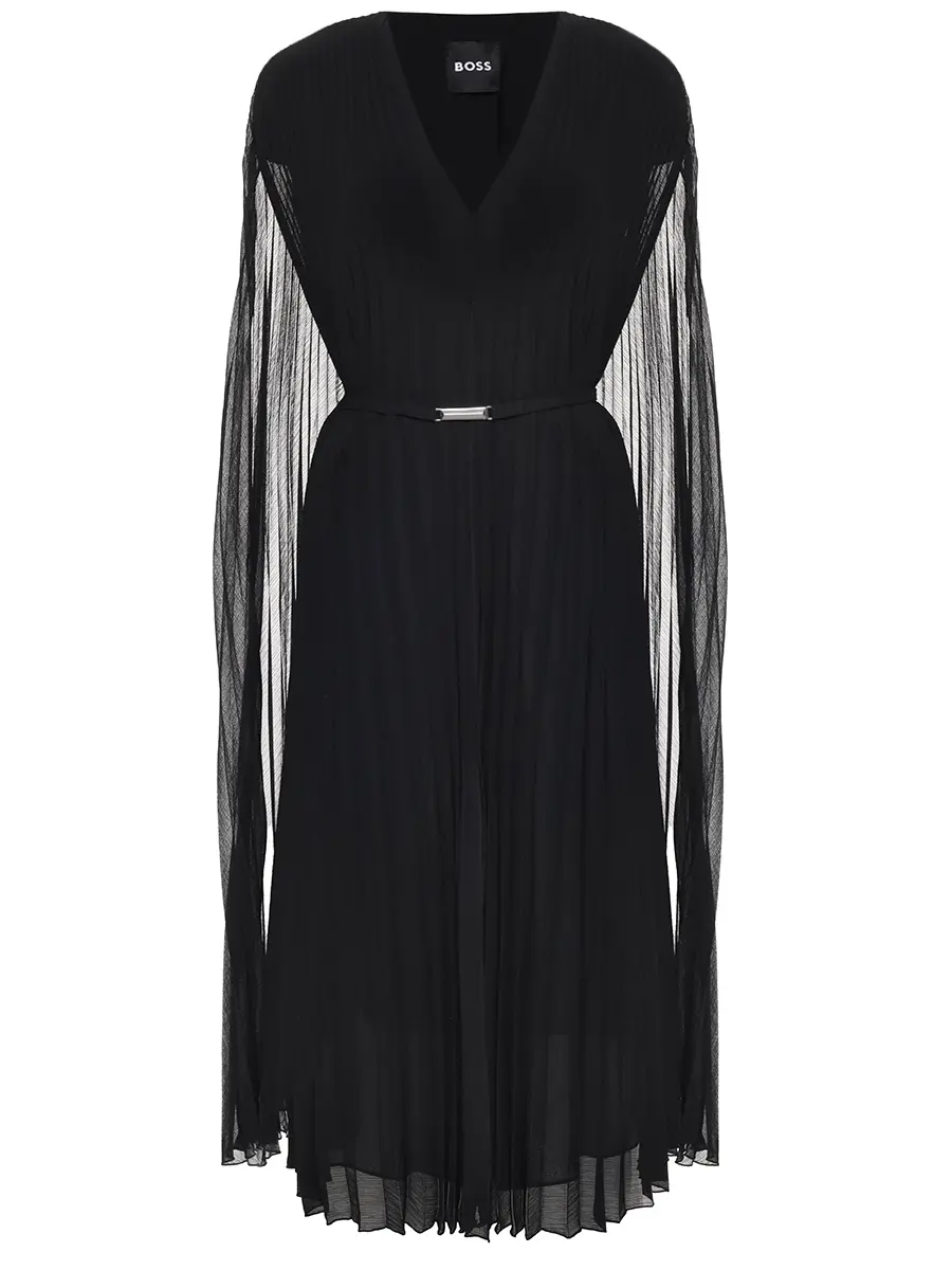 

Платье плиссированное, Черный, 50548050/001