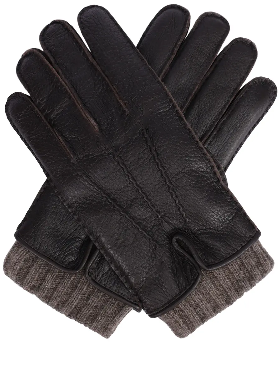 

Перчатки кожаные, Бежевый, MY10U20U-1K1211U-N69