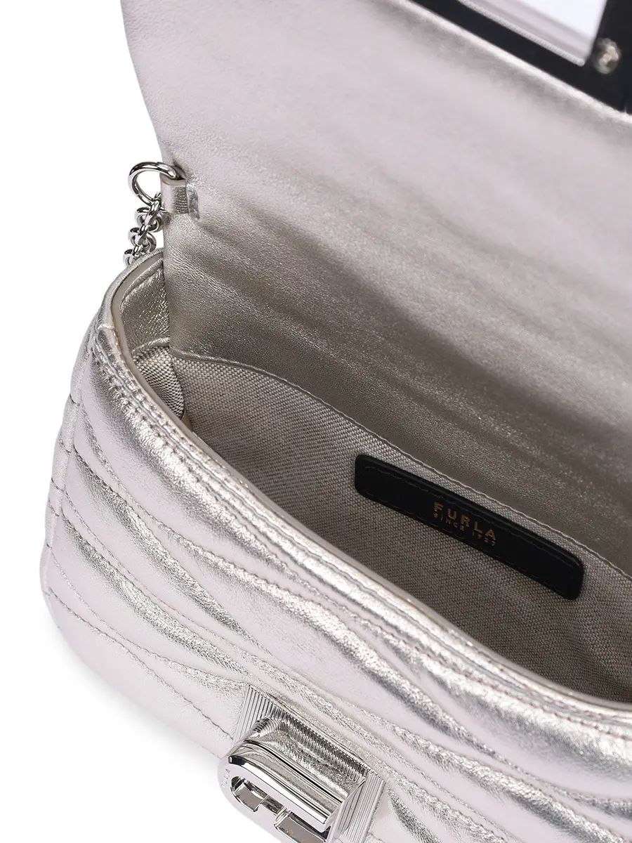 Сумка кожаная 1927 mini FURLA WE00735-BX3972-H8000 Серебряный  Фото 4