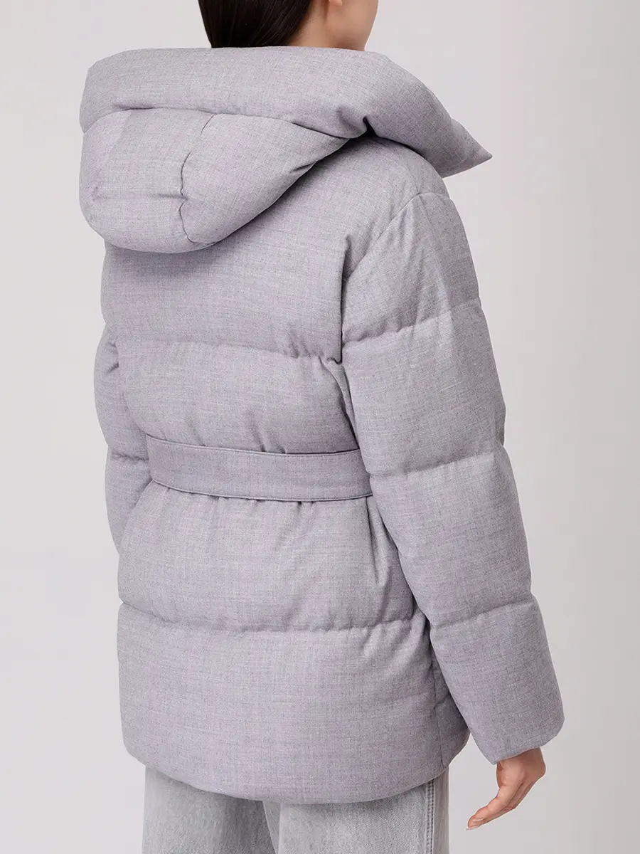 Пуховик стеганый HETREGO 8P753 F 25W016 GGM CELYN Серый  Фото 3