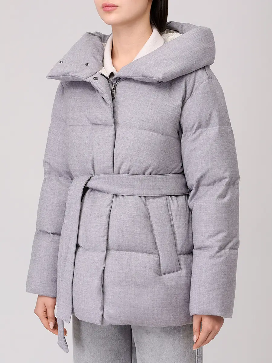 Пуховик стеганый HETREGO 8P753 F 25W016 GGM CELYN Серый  Фото 4