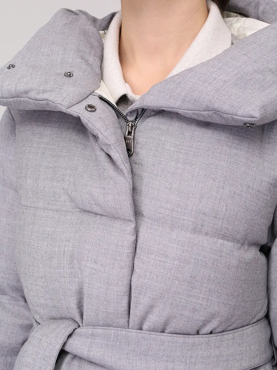 Пуховик стеганый HETREGO 8P753 F 25W016 GGM CELYN Серый  Фото 5