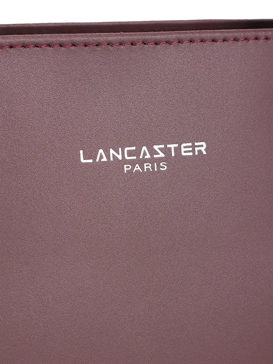 Сумка кожаная LANCASTER 437-04-BORDEAUX Бордовый  Фото 5