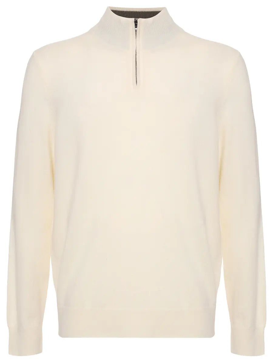 Джемпер шерстяной BOSS 50549984/131 Кремовый 