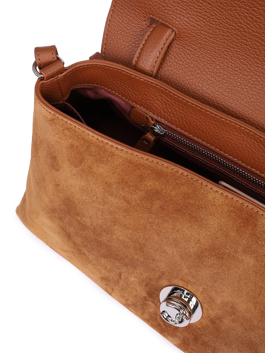 Сумка замшевая Nikla COCCINELLE E1 TOC 18 01 01/W11 Коричневый  Фото 4