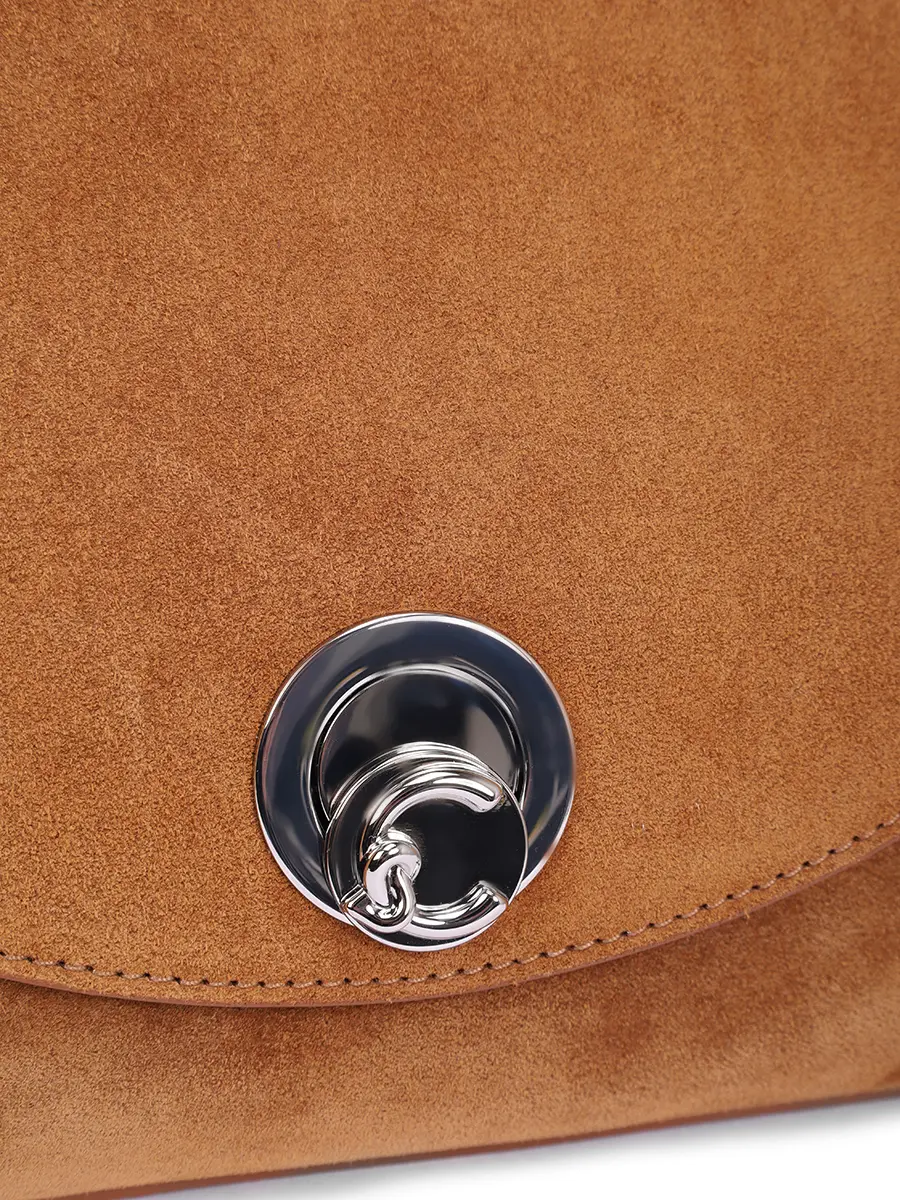 Сумка замшевая Nikla COCCINELLE E1 TOC 18 01 01/W11 Коричневый  Фото 5