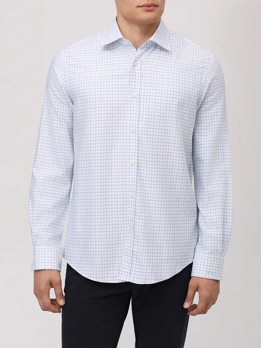 

Рубашка Regular Fit из шелка и хлопка, Белый, 15313162CF/S67