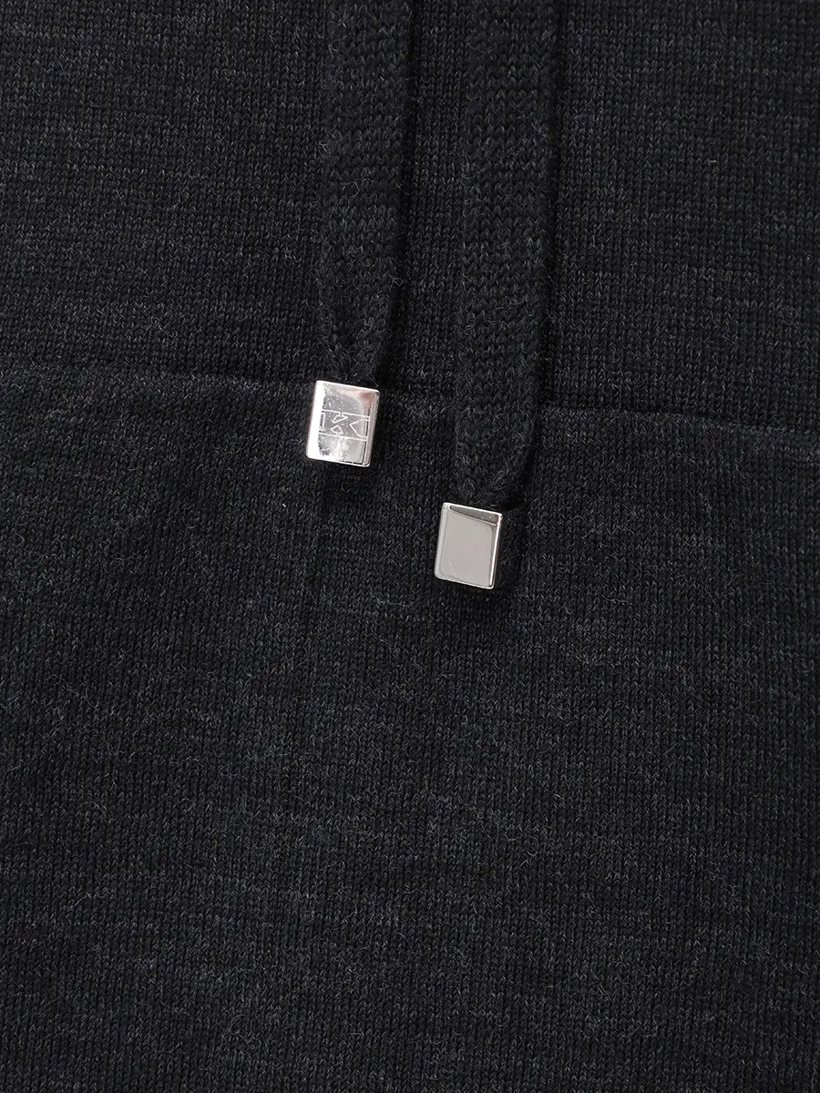 Худи шерстяное KITON D5771601015000 Темно- Серый  Фото 6