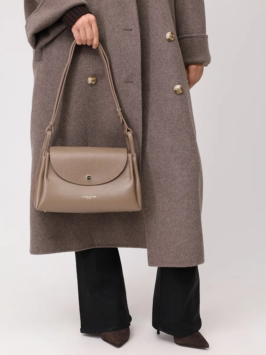 Сумка кожаная LANCASTER 470-89-TAUP_IN_OR Коричневый  Фото 2