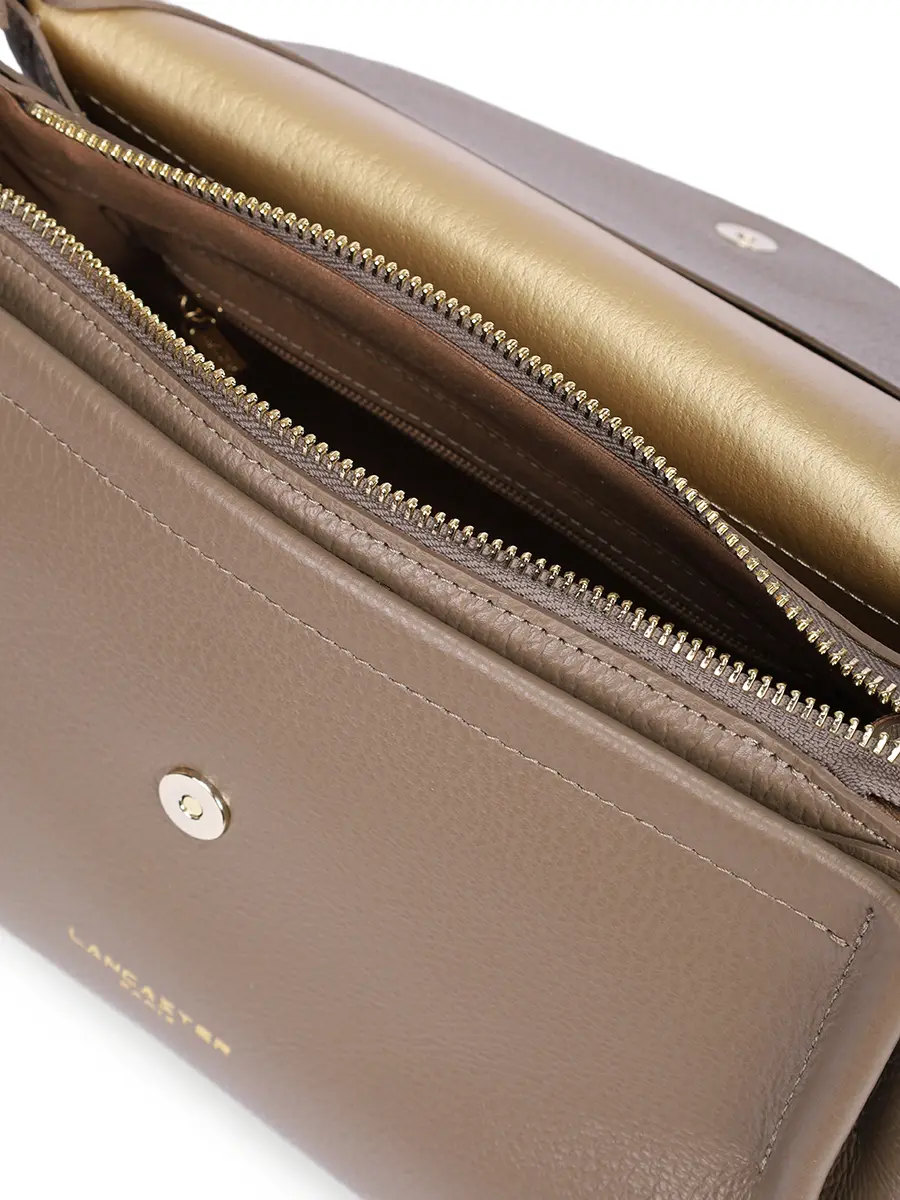 Сумка кожаная LANCASTER 470-89-TAUP_IN_OR Коричневый  Фото 4