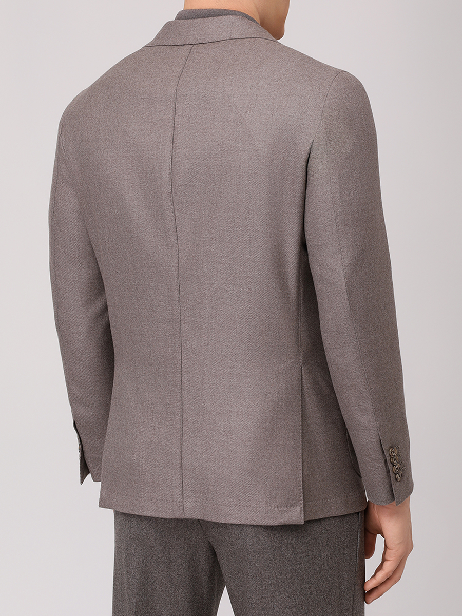 Пиджак шерстяной BARBA NAPOLI BU 2506/00027/51009/0029 Темно- Коричневый  Фото 3