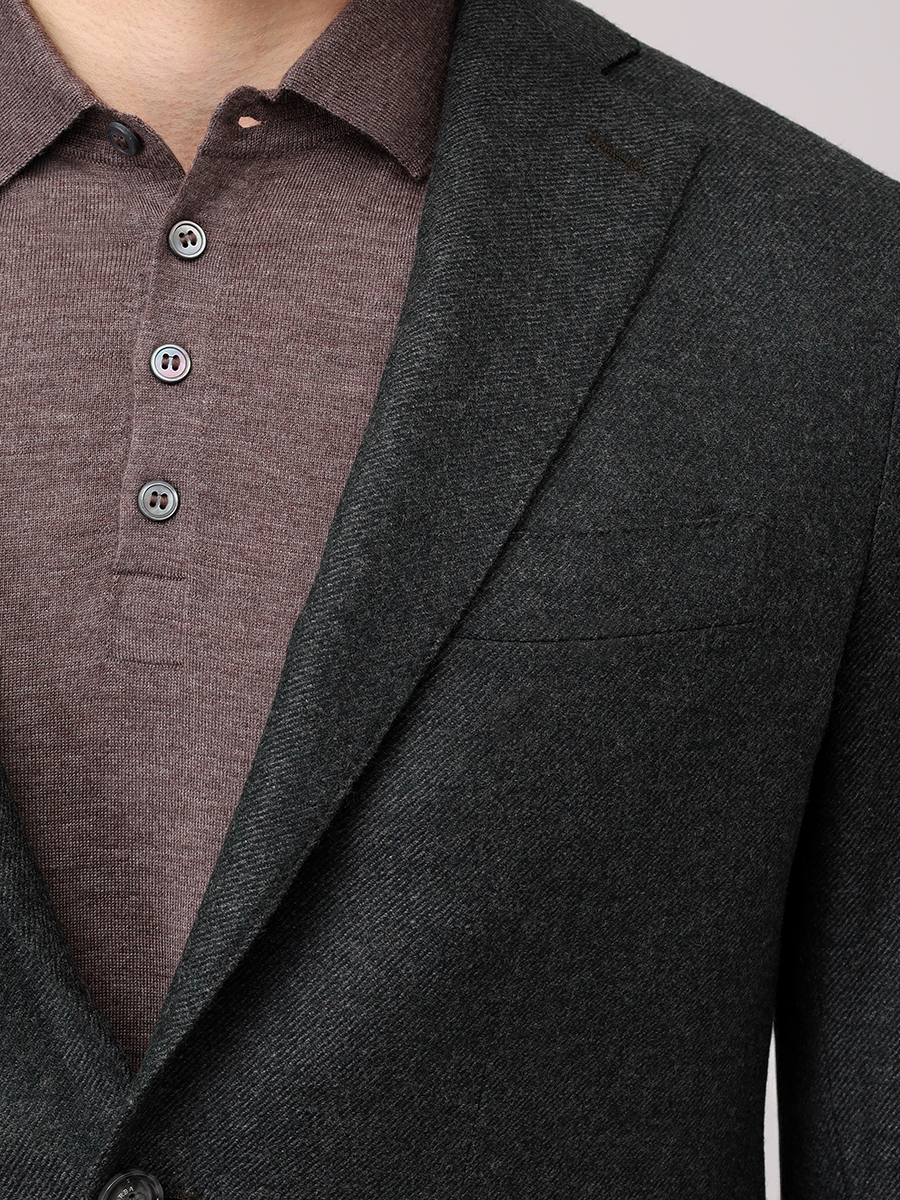 Пиджак шерстяной BARBA NAPOLI BU 2506/00029/51009/0075 Темно- Зеленый  Фото 5