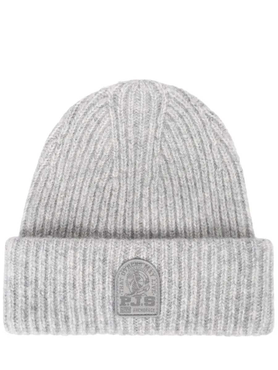 Шапка из шерсти и хлопка PARAJUMPERS 25WMPAHAHA32/0110 Светло- Серый 