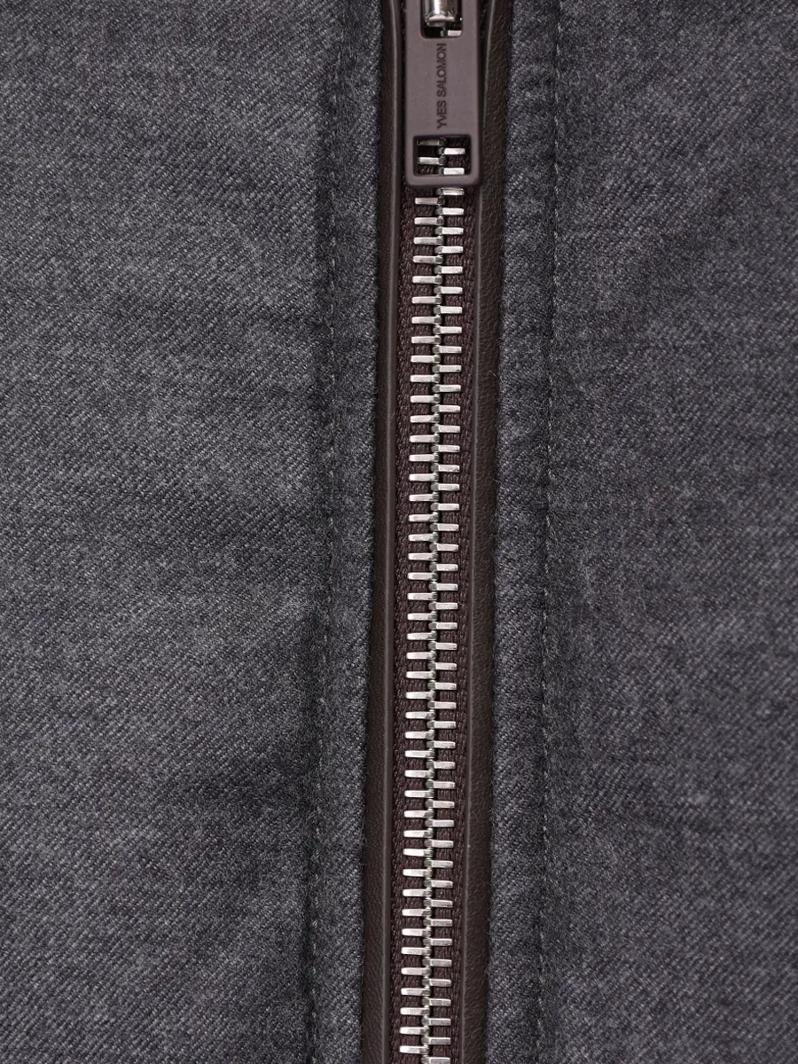 Пуховик стеганый YVES SALOMON 26W26WHM01294LSVE B0232 Серый  Фото 6