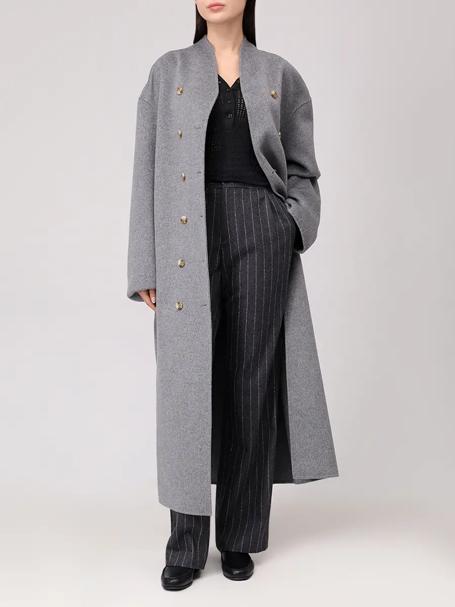 Пальто шерстяное Amory LOULOU DE SAISON AMORY Серый  Фото 2