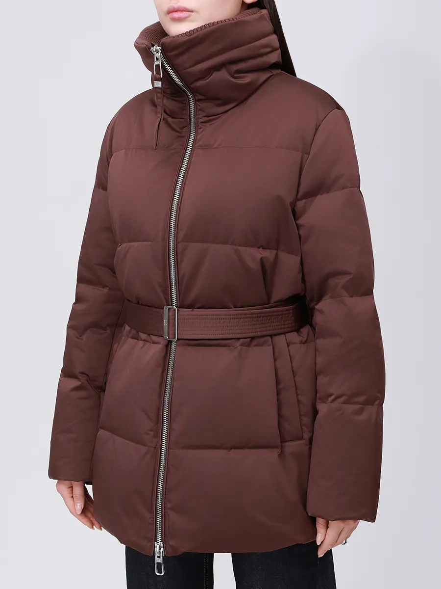 Пуховик стеганый DUNO MALIKA 693 Бордовый  Фото 4