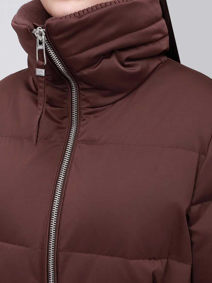 Пуховик стеганый DUNO MALIKA 693 Бордовый  Фото 5