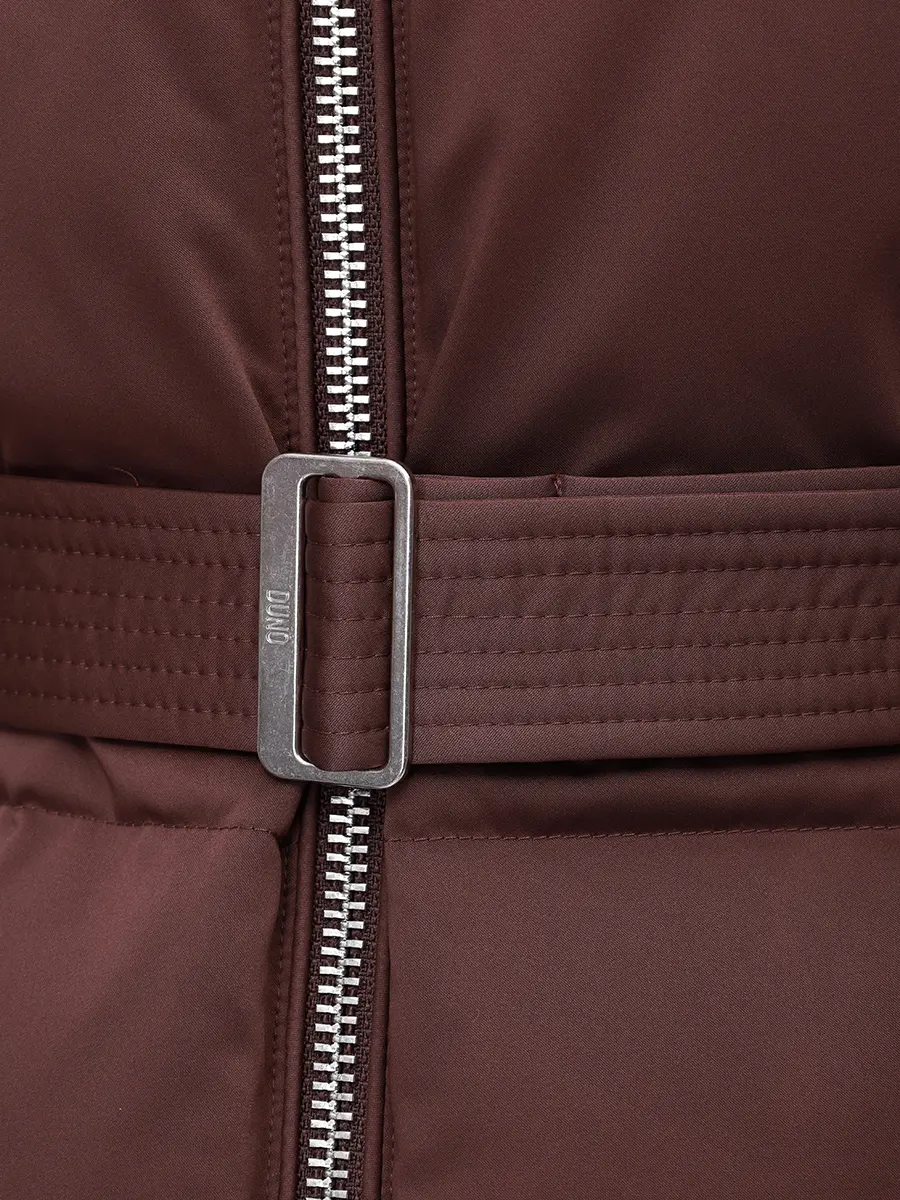 Пуховик стеганый DUNO MALIKA 693 Бордовый  Фото 6
