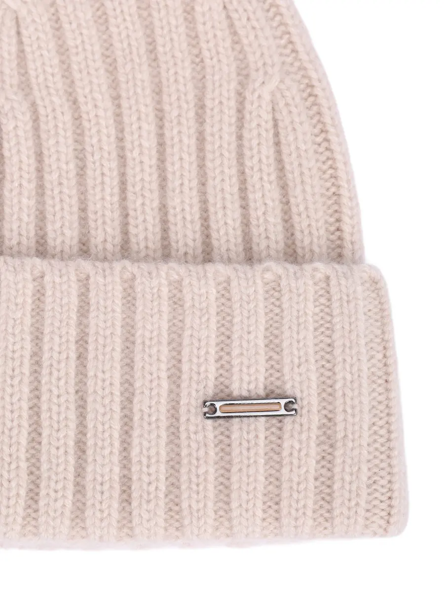 Шапка кашемировая BOSS 50551001/287 Бежевый  Фото 3