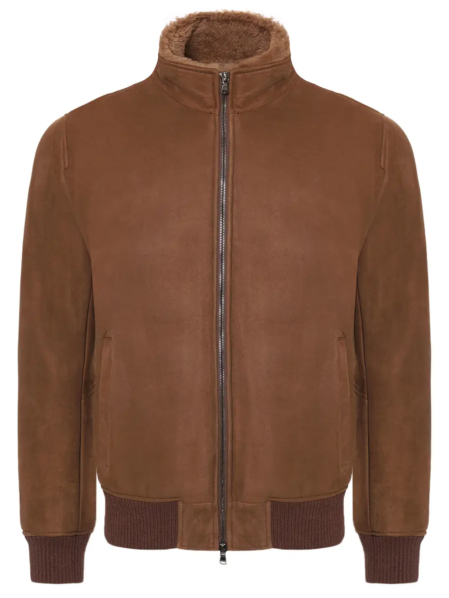 Куртка кожаная BARBA NAPOLI MON/51211/25 Коричневый 