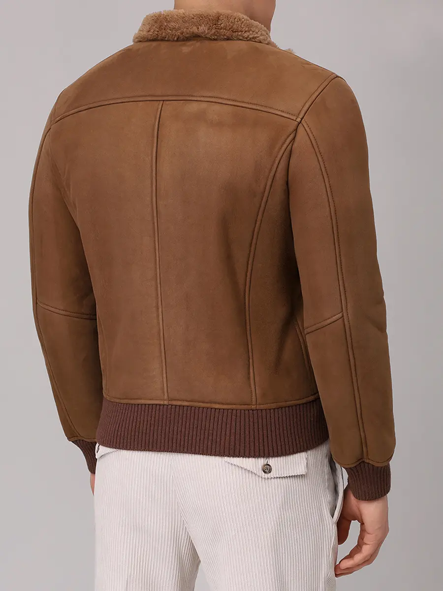 Куртка кожаная BARBA NAPOLI MON/51211/25 Коричневый  Фото 3