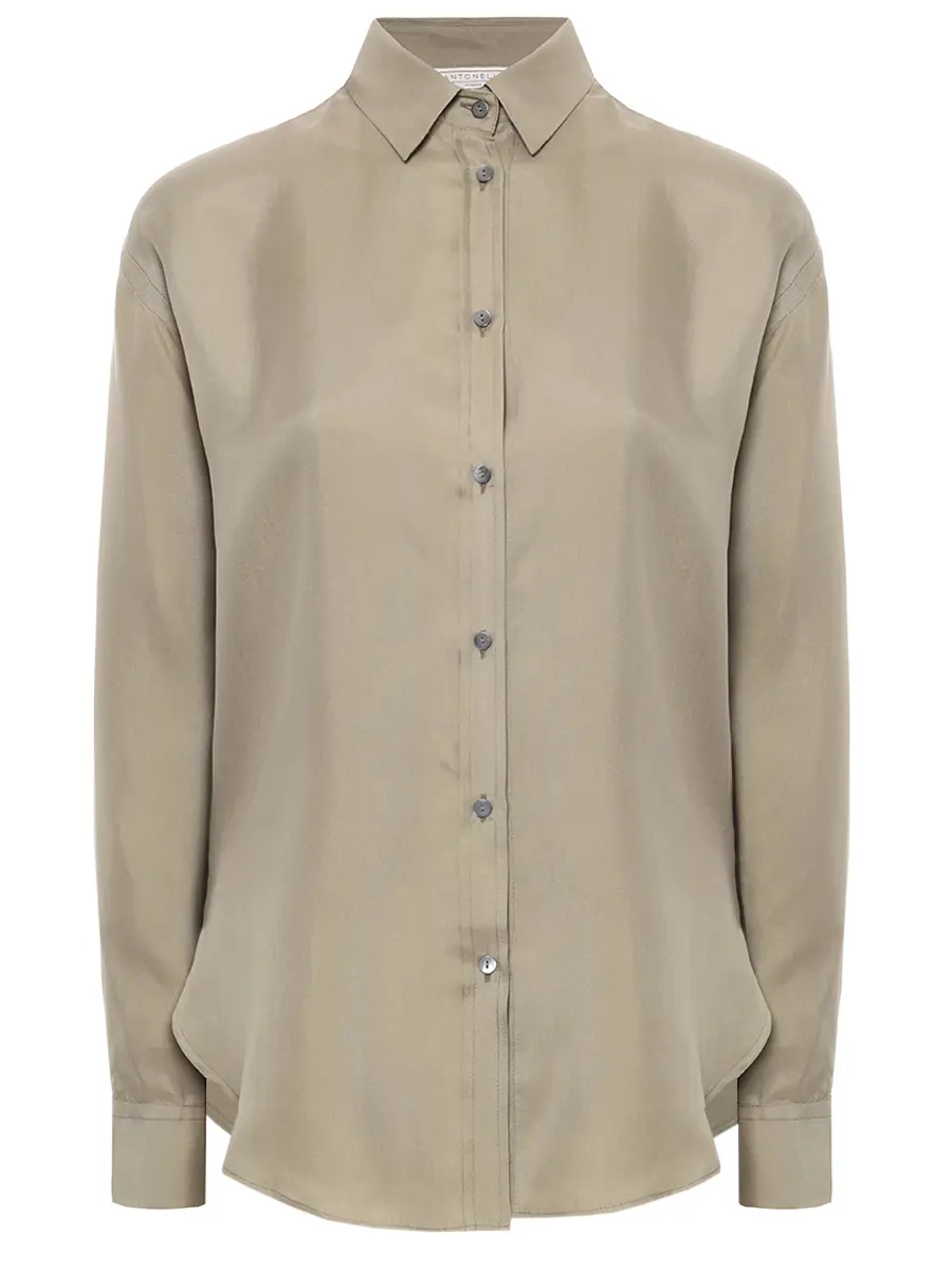 Рубашка шелковая ANTONELLI FIRENZE P1279-257C-312 Зеленый 