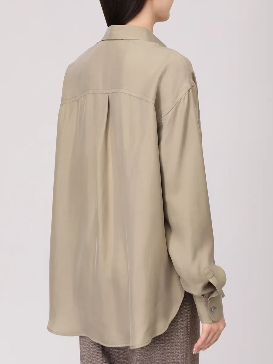 Рубашка шелковая ANTONELLI FIRENZE P1279-257C-312 Зеленый  Фото 3