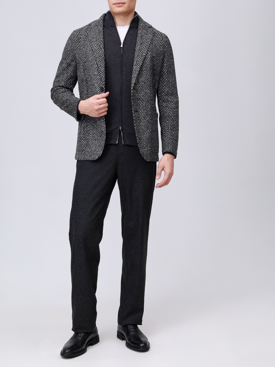 

Брюки однотонные, Серый, 26655/09/DEAN Темно-