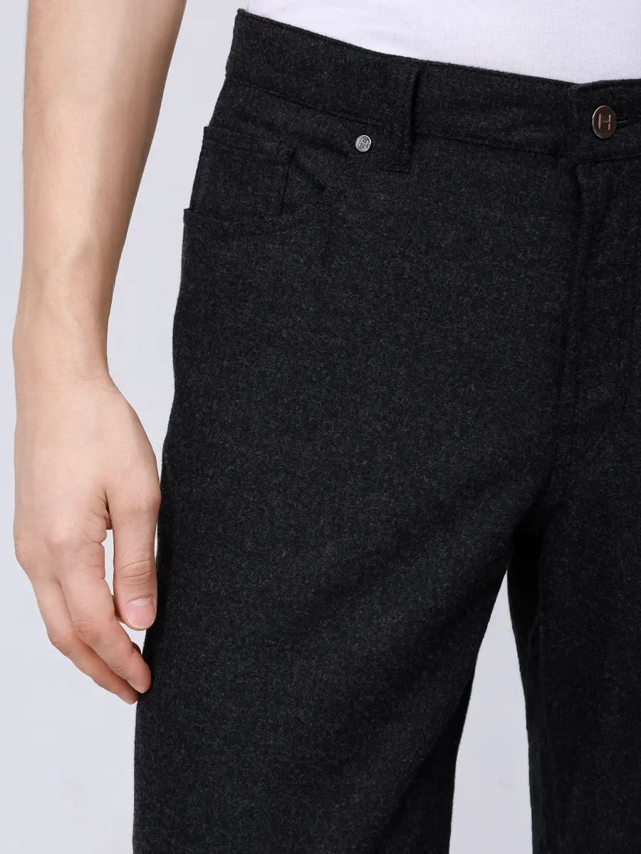 Брюки однотонные HILTL 26655/09/DEAN Темно- Серый  Фото 5